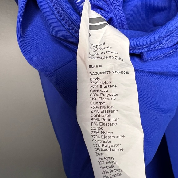 Fabletics Padded Faye High Impact Strappy Sports Bra in Blue 3X 3XL XXXL - Picture 7 of 7